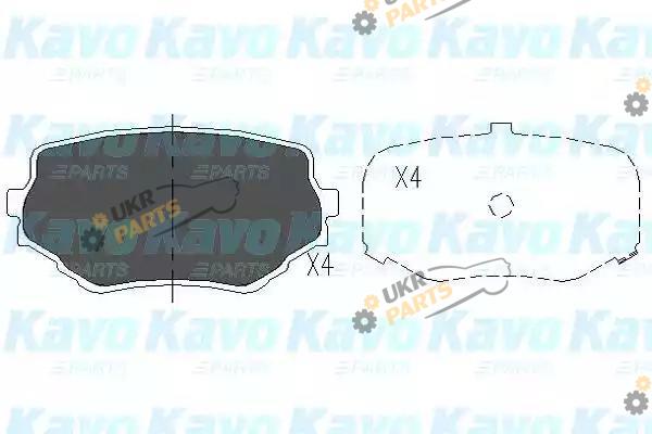 Тормозные колодки KAVO PARTS KBP-8506