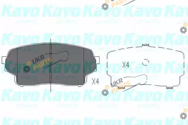 Тормозные колодки KAVO PARTS KBP-8511