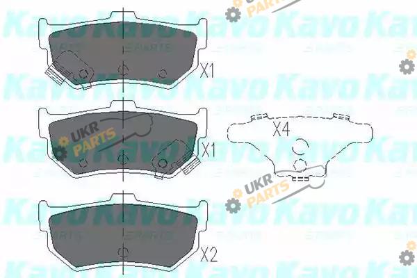 Тормозные колодки KAVO PARTS KBP-8518