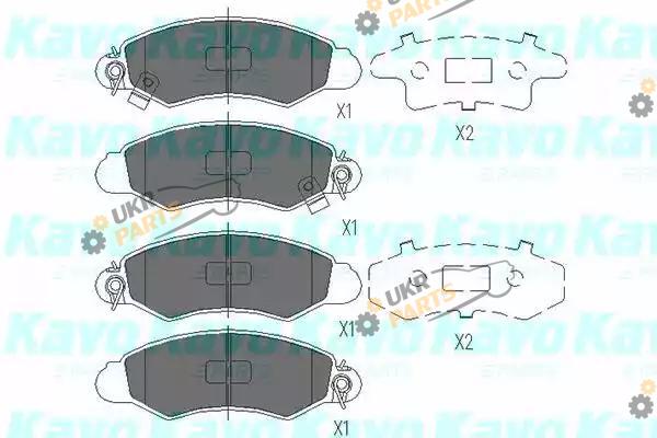 Тормозные колодки KAVO PARTS KBP-8520