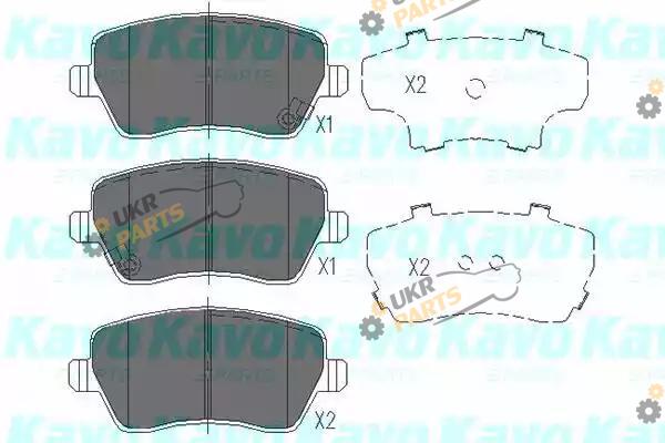 Тормозные колодки KAVO PARTS KBP-8522