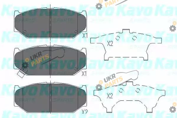 Тормозные колодки KAVO PARTS KBP-8525