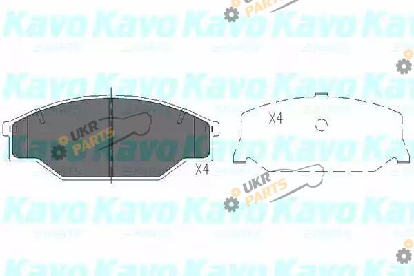Тормозные колодки KAVO PARTS KBP-9001