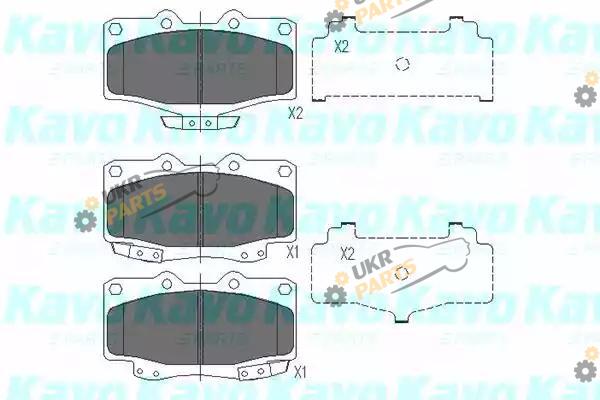 Тормозные колодки KAVO PARTS KBP-9004