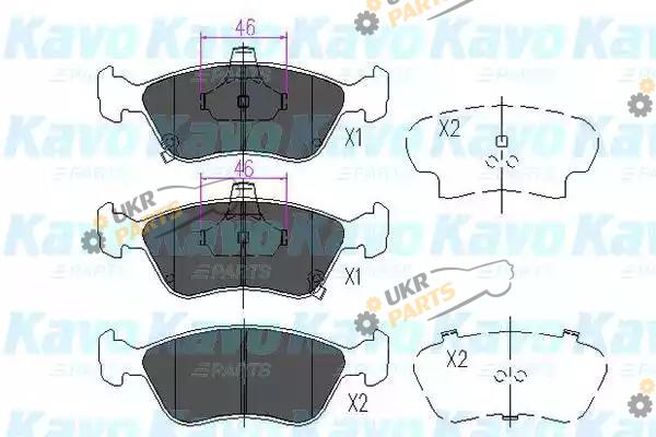 Тормозные колодки KAVO PARTS KBP-9006