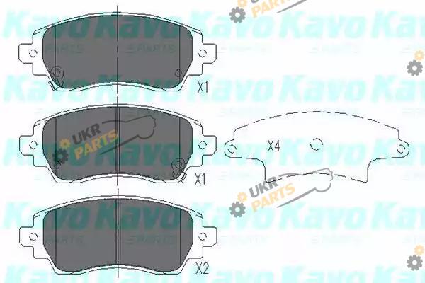 Тормозные колодки KAVO PARTS KBP-9010