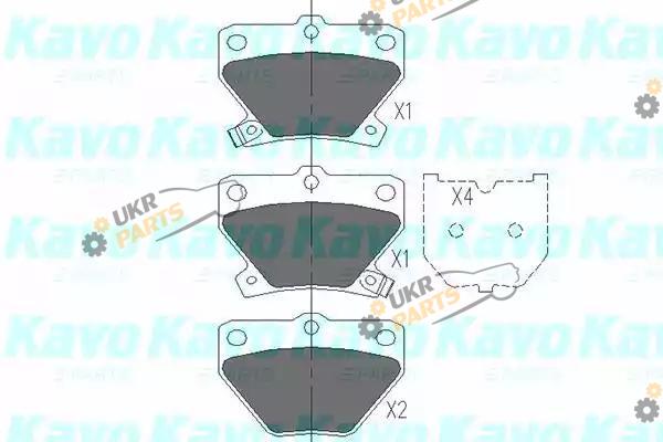 Тормозные колодки KAVO PARTS KBP-9013