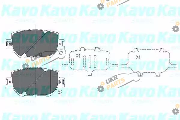 Тормозные колодки KAVO PARTS KBP-9015