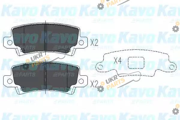 Тормозные колодки KAVO PARTS KBP-9016