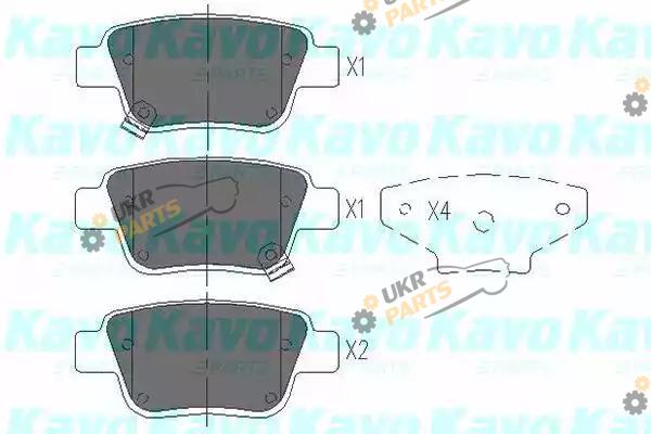 Тормозные колодки KAVO PARTS KBP-9019