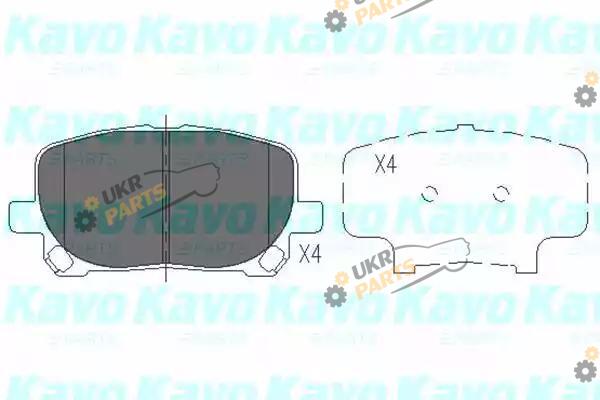 Тормозные колодки KAVO PARTS KBP-9021