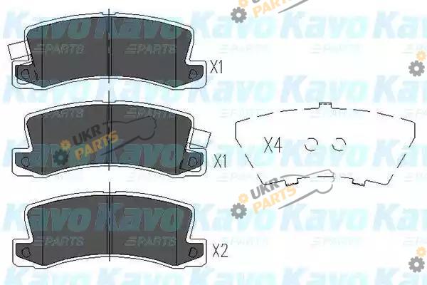 Тормозные колодки KAVO PARTS KBP-9022
