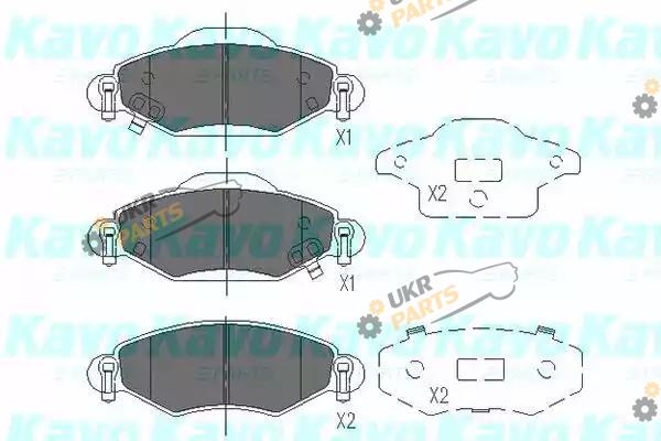 Тормозные колодки KAVO PARTS KBP-9023