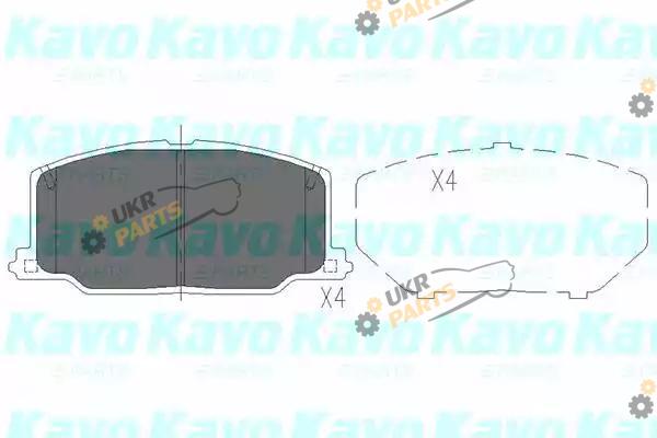 Тормозные колодки KAVO PARTS KBP-9036