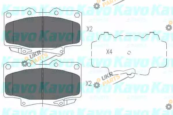 Тормозные колодки KAVO PARTS KBP-9043