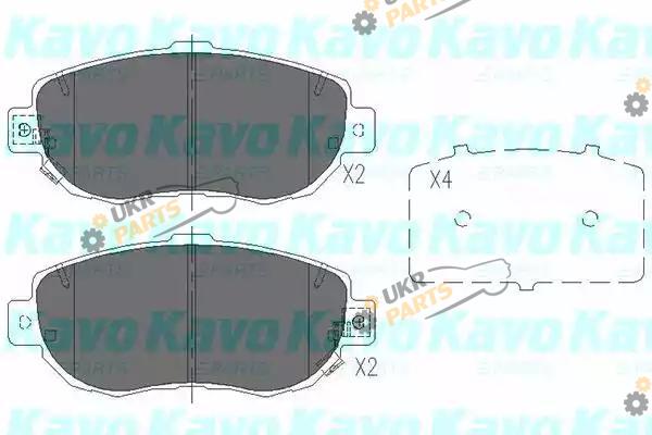 Тормозные колодки KAVO PARTS KBP-9044