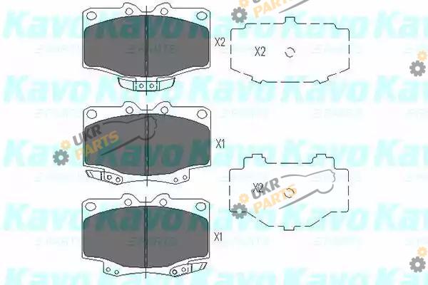 Тормозные колодки KAVO PARTS KBP-9048