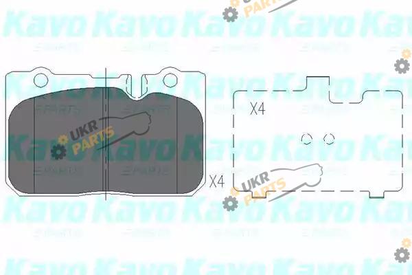 Тормозные колодки KAVO PARTS KBP-9053