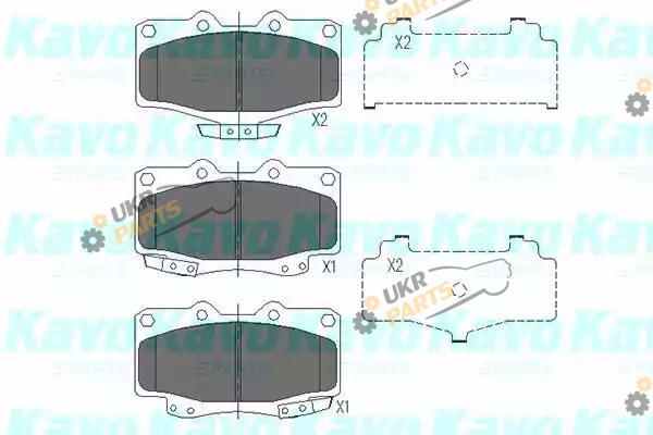 Тормозные колодки KAVO PARTS KBP-9054