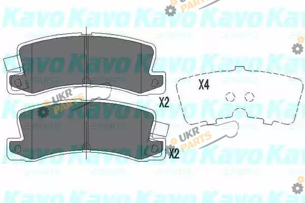 Тормозные колодки KAVO PARTS KBP-9058