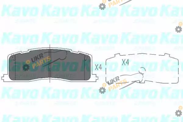 Тормозные колодки KAVO PARTS KBP-9059