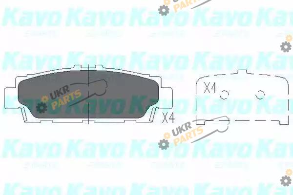 Тормозные колодки KAVO PARTS KBP-9060