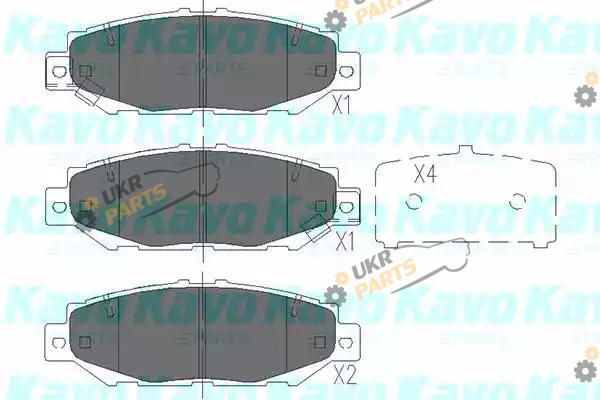Тормозные колодки KAVO PARTS KBP-9062