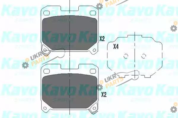 Тормозные колодки KAVO PARTS KBP-9063