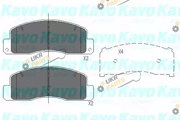 Тормозные колодки KAVO PARTS KBP-9067