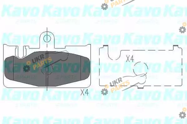 Тормозные колодки KAVO PARTS KBP-9073