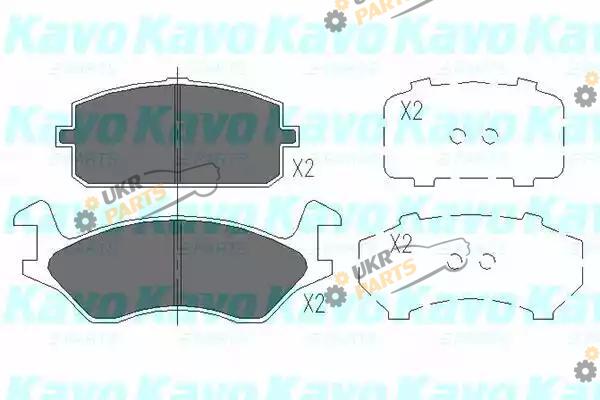 Тормозные колодки KAVO PARTS KBP-9074