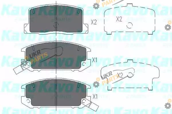 Тормозные колодки KAVO PARTS KBP-9082