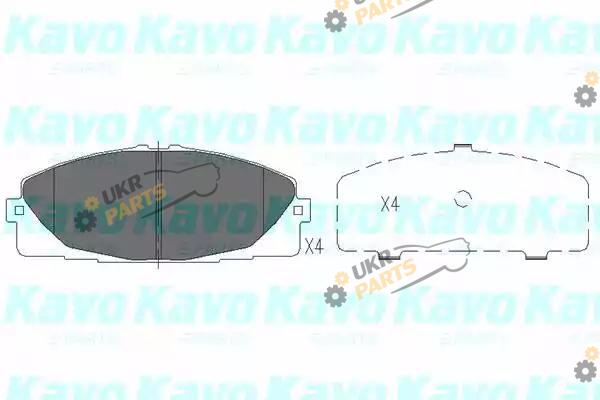 Тормозные колодки KAVO PARTS KBP-9089