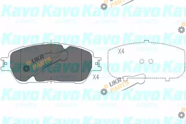 Тормозные колодки KAVO PARTS KBP-9090