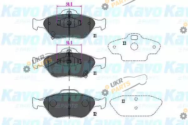 Тормозные колодки KAVO PARTS KBP-9091