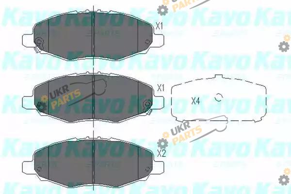 Тормозные колодки KAVO PARTS KBP-9093