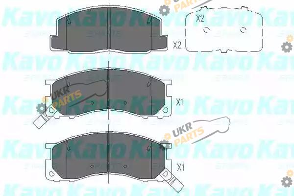 Тормозные колодки KAVO PARTS KBP-9100