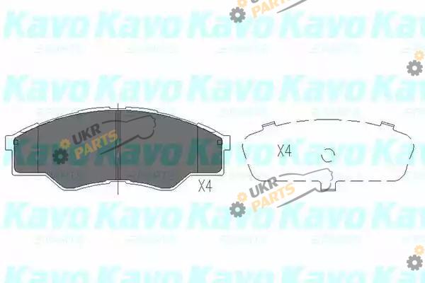 Тормозные колодки KAVO PARTS KBP-9102