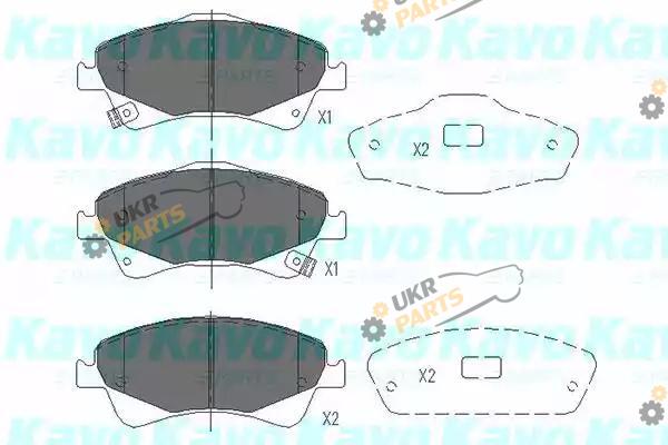 Тормозные колодки KAVO PARTS KBP-9103