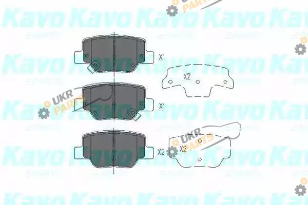Тормозные колодки KAVO PARTS KBP-9115