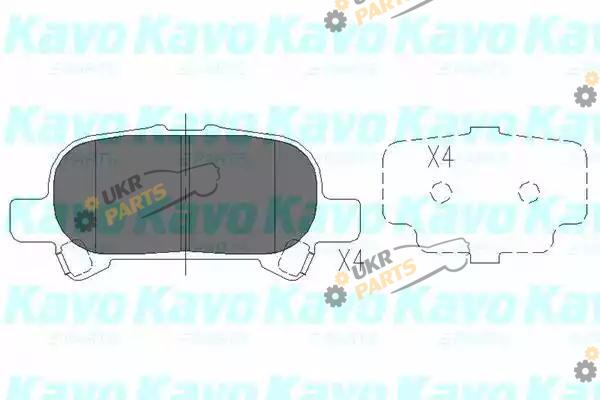 Тормозные колодки KAVO PARTS KBP-9119