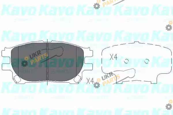 Тормозные колодки KAVO PARTS KBP-9121