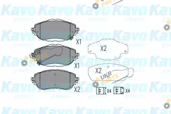 Тормозные колодки KAVO PARTS KBP-9123