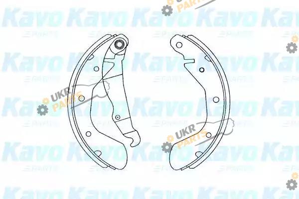 Тормозные колодки барабанные KAVO PARTS KBS-1403