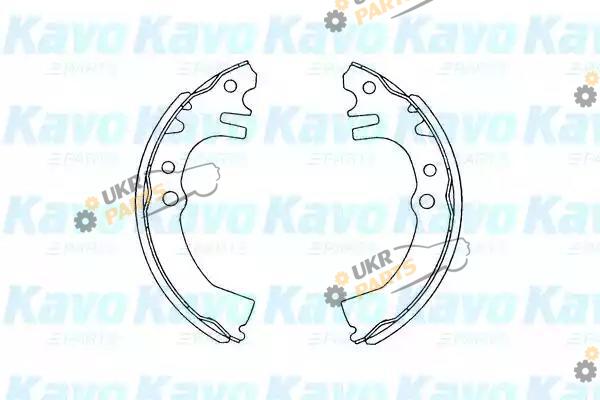 Тормозные колодки барабанные KAVO PARTS KBS-1901
