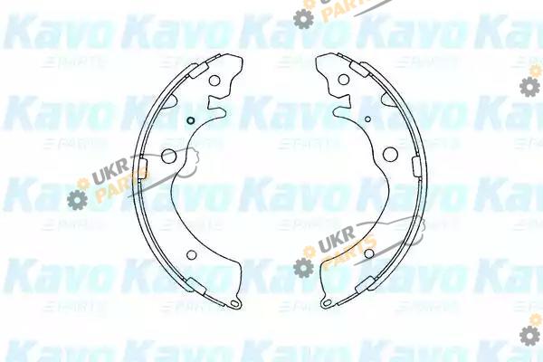 Тормозные колодки барабанные KAVO PARTS KBS-2901