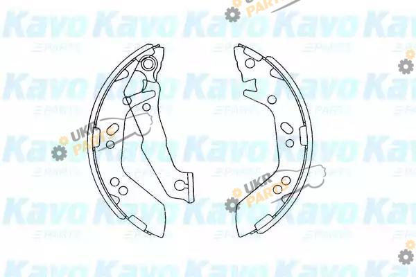 Тормозные колодки барабанные KAVO PARTS KBS-3401