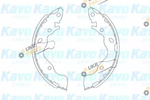 Тормозные колодки барабанные KAVO PARTS KBS-3402