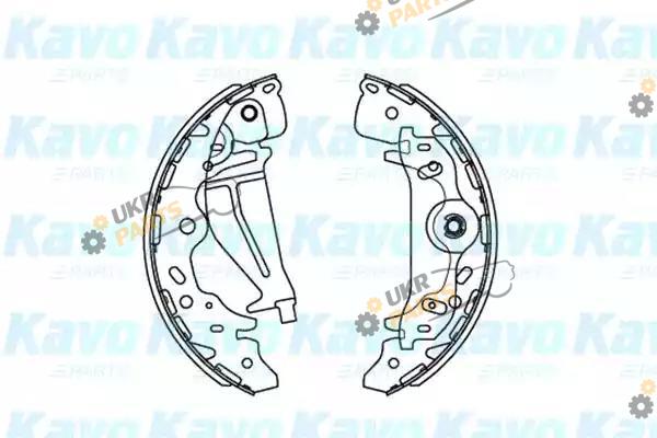 Тормозные колодки барабанные KAVO PARTS KBS-3405