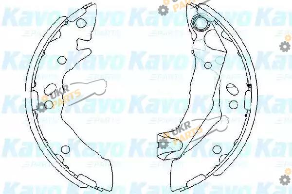Тормозные колодки барабанные KAVO PARTS KBS-3408